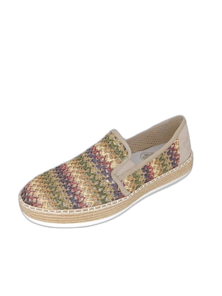 Espadrille Rieker L7873-91 multi/ginger - Chaussures M.C. Lefevre