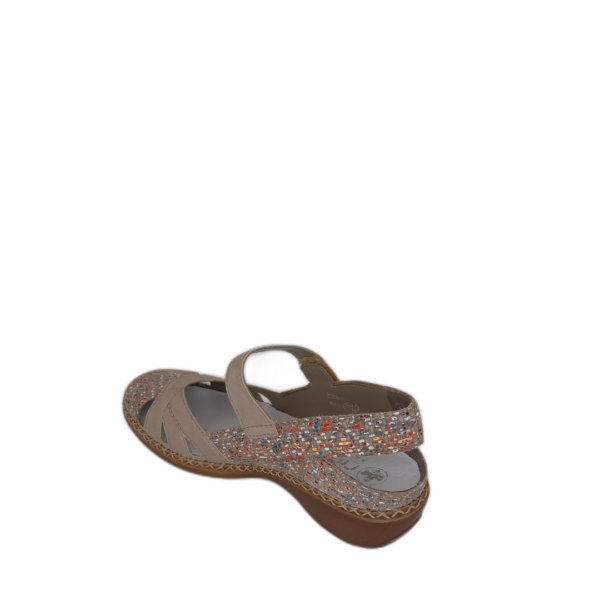 Sandale Rieker 41352-90 beige multi