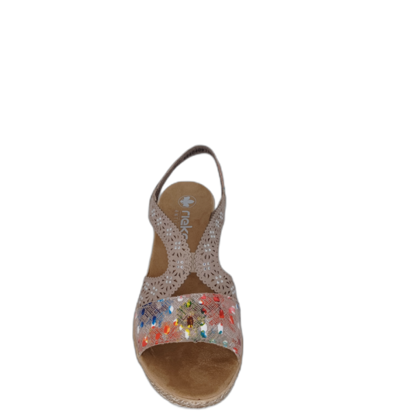 Sandale Rieker 61916-90 Multi/Nude